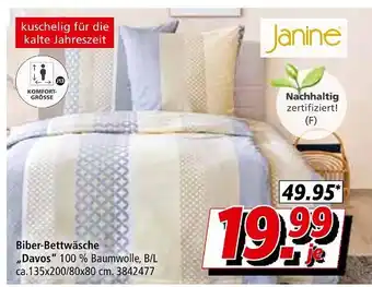 Segmüller Janine biber-bettwäsche davos Angebot