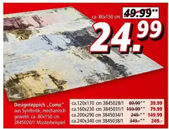 Segmüller Designteppich como Angebot