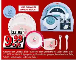Segmüller Sterntaler geschirr-set „eisbär elia“ oder geschirr-set „esel emmi girl“ Angebot