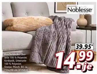 Segmüller Noblesse kuscheldecke Angebot
