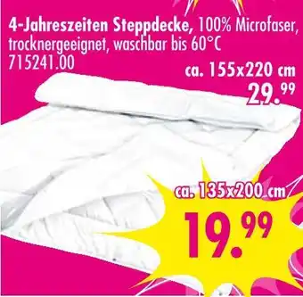Möbel Boss 4-jahreszeiten steppdecke ca. 135x200 cm Angebot