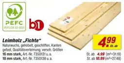 toom Baumarkt B1 leimholz fichte 16 mm stark Angebot