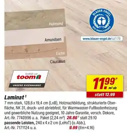 toom Baumarkt Toom laminat helmond Angebot