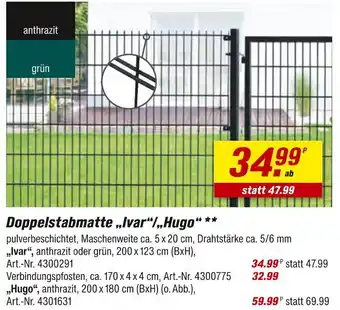 toom Baumarkt Doppelstabmatte ivar Angebot