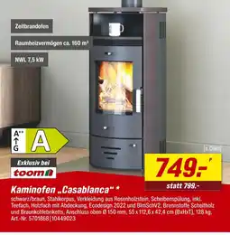 toom Baumarkt Toom kaminofen casablanca Angebot