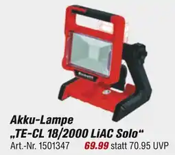toom Baumarkt Akku-lampe te-cl 18/2000 liac solo Angebot