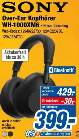 Expert Klein SONY Over-Ear Kopfhörer WH-1000XM6 Angebot