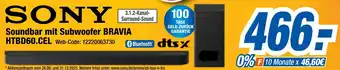 Expert Klein SONY Soundbar mit Subwoofer BRAVIA HTBD60.CEL Angebot
