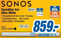 Expert Klein SONOS Soundbar Arc Ultra White Angebot