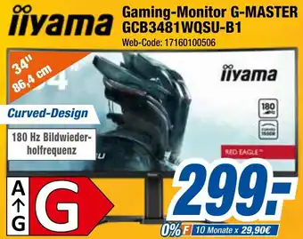 Expert Klein iiyama Gaming-Monitor G-MASTER GCB3481WQSU-B1 Angebot