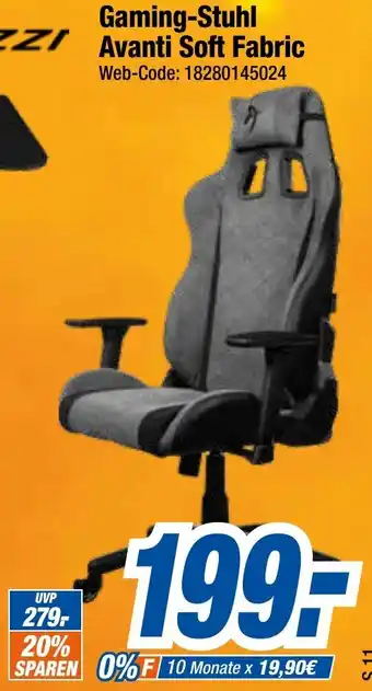 Expert Klein Arozzi Gaming-Stuhl Avanti Soft Fabric Angebot