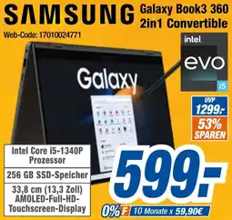 Expert Klein SAMSUNG Galaxy Book3 360 2in1 Convertible Angebot
