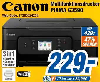 Expert Klein Canon Multifunktionsdrucker PIXMA G3590 Angebot