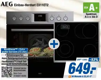 Expert Bening AEG Einbau-Herdset EX11ET2 Angebot