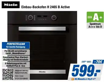 Expert Bening Miele Einbau-Backofen H 2465 B Active Angebot
