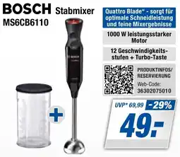 Expert Bening BOSCH Stabmixer MS6CB6110 Angebot