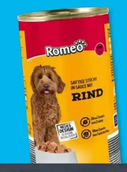Aldi Süd Romeo Hundenassfutter Rind Angebot