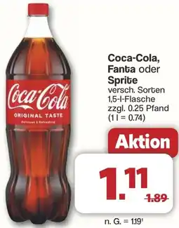 Famila Nord West Coca-Cola, Fanta oder Sprite Angebot