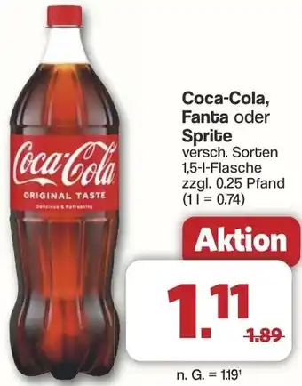 Famila Nord West Coca-Cola, Fanta oder Sprite Angebot