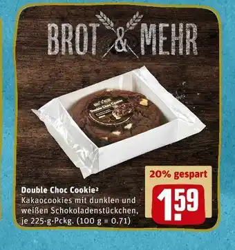 REWE Brot & mehr double choc cookie Angebot