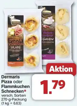 Famila Nord West Dermaris Pizza oder Flammkuchen Schnecken Angebot