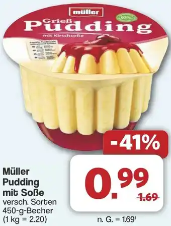 Famila Nord West Müller Pudding mit Soße Angebot