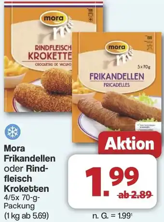 Famila Nord West Mora Frikandellen oder Rindfleisch Kroketten Angebot