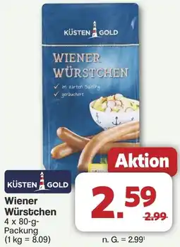 Famila Nord West Küsten Gold Wiener Würstchen Angebot