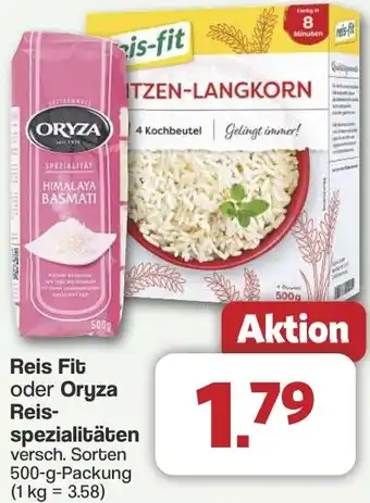 Famila Nord West Reis Fit oder Oryza Reis- spezialitäten Angebot