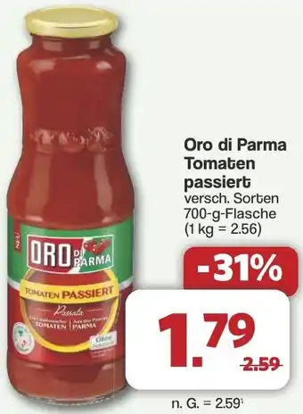 Famila Nord West Oro di Parma Tomaten passiert Angebot