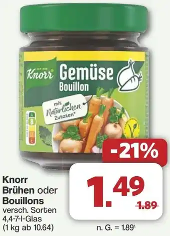 Famila Nord West Knorr Brühen oder Bouillons Angebot