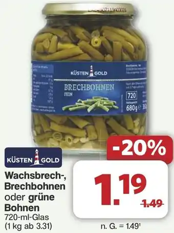 Famila Nord West Wachsbrech-, Brechbohnen oder grüne Bohnen Angebot