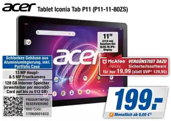 Expert Bening acer Tablet Iconia Tab P11 (P11-11-80ZS) Angebot