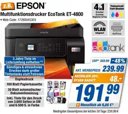 Expert Bening EPSON Multifunktionsdrucker EcoTank ET-4800 Angebot