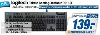 Expert Bening logitech Taktile Gaming-Tastatur G915 X Angebot