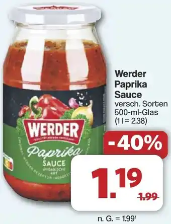 Famila Nord West Werder Paprika Sauce Angebot