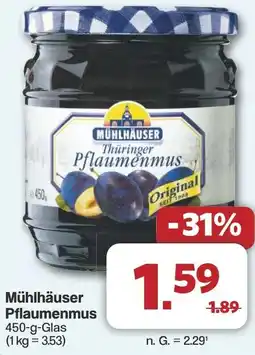 Famila Nord West Mühlhäuser Pflaumenmus Angebot