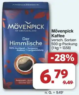 Famila Nord West Mövenpick Kaffee Angebot