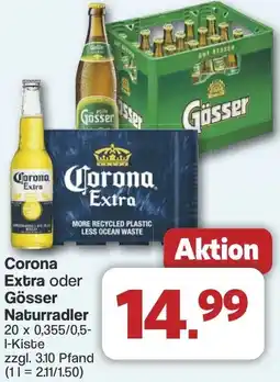 Famila Nord West Corona Extra oder Gösser Naturradler Angebot