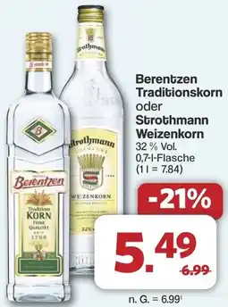Famila Nord West Berentzen Traditionskorn oder Strothmann Weizenkorn Angebot