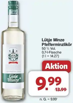 Famila Nord West Lütje Minze Pfefferminzlikör Angebot