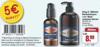 Famila Nord West King C. Gillette Bartshampoo oder Bartvolumen-Serum Angebot