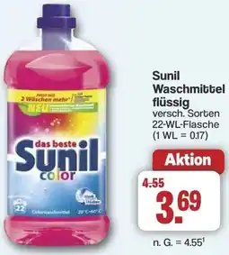 Famila Nord West Sunil Waschmittel flüssig Angebot