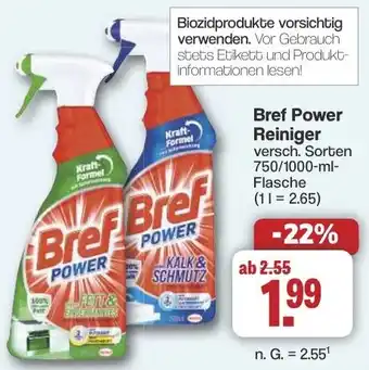 Famila Nord West Bref Power Reiniger Angebot