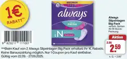 Famila Nord West Always Slipeinlagen Big Pack Angebot
