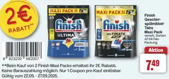 Famila Nord West Finish Geschirrspülmittel Tabs Maxi Pack Angebot