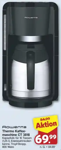 Famila Nord West Rowenta Thermo Kaffeemaschine CT 3818 Angebot
