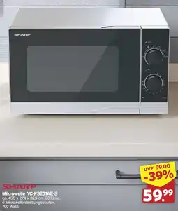 Famila Nord West SHARP Mikrowelle YC-PS201AE-S Angebot