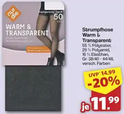 Famila Nord West nur die Strumpfhose Warm & Transparent Angebot