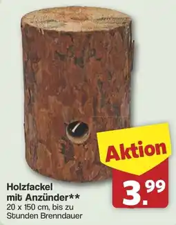 Famila Nord West Holzfackel mit Anzünder Angebot